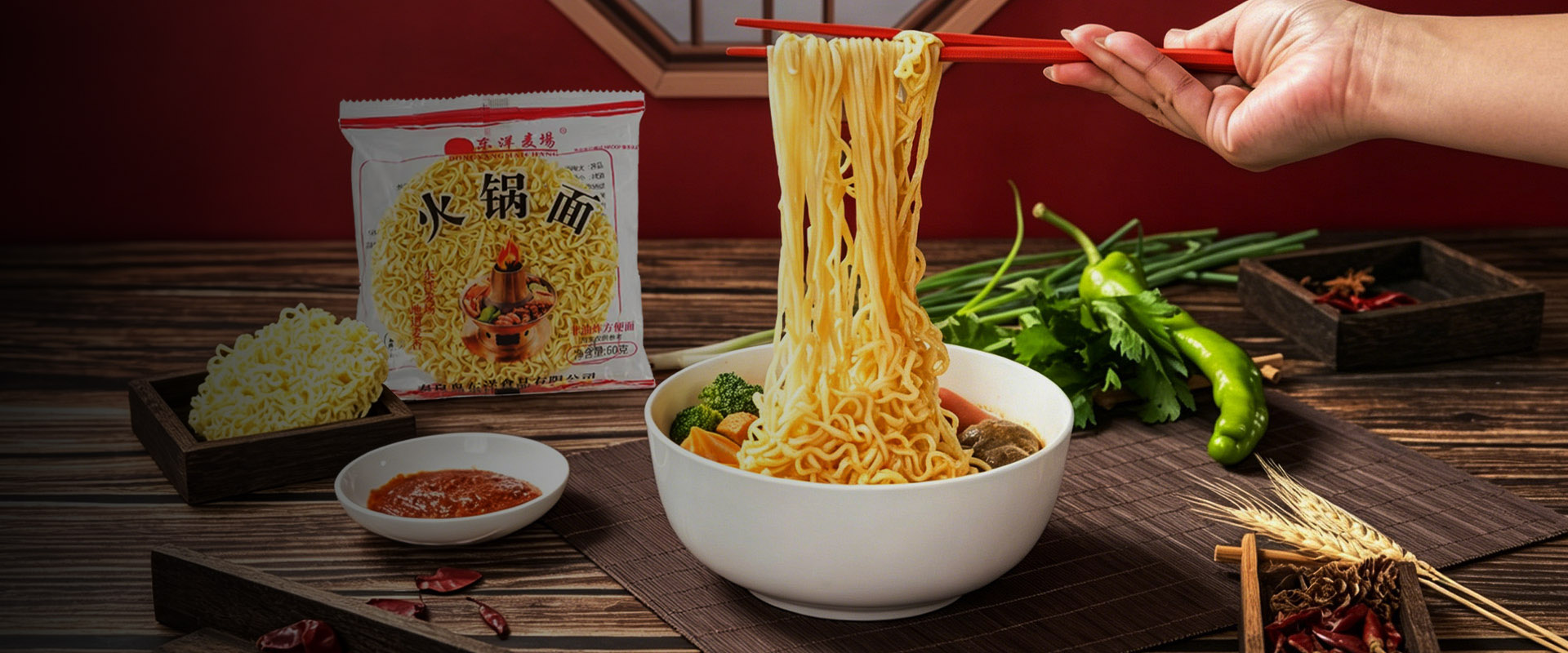 Kiinalainen Instant Hot Pot Noodles Factory